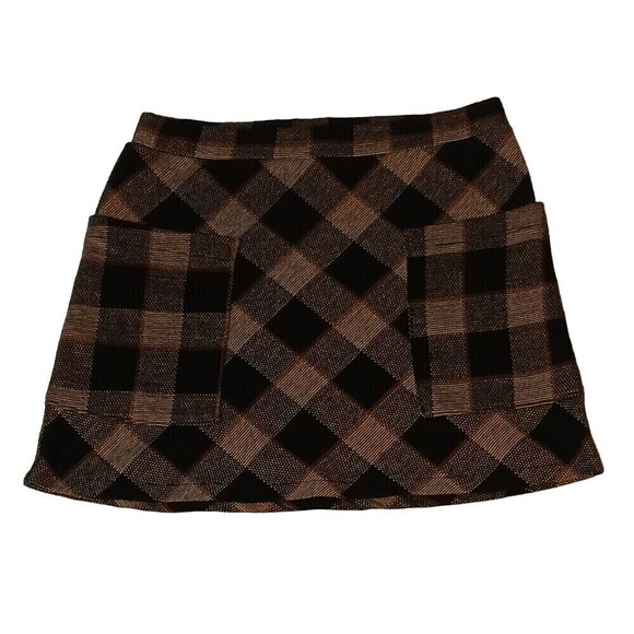 Dresses & Skirts - Kirious Los Angeles Women's Autumn Plaid Checkered Skirt with Pockets Size S